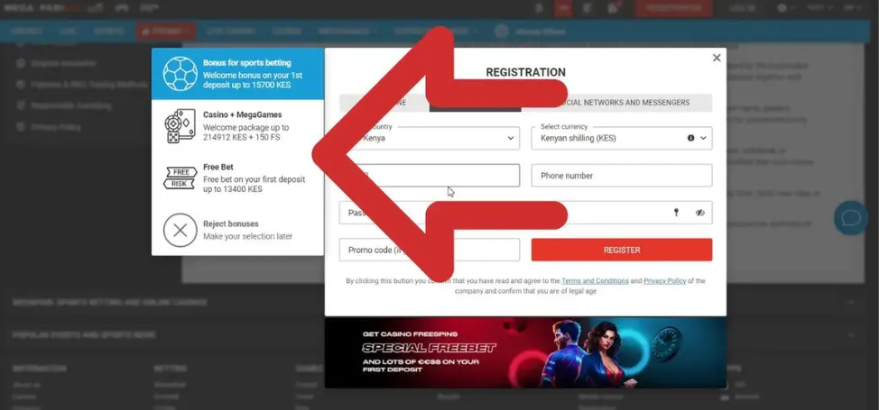 Step-by-step guide on how to register for MegaPari